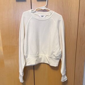 Athleta Cream Pullover Sweatshirt